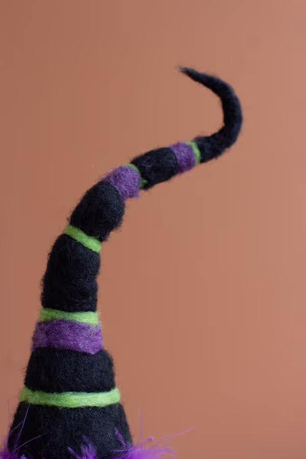 Felt Halloween Bottle Topper / Jack-O-Lantern