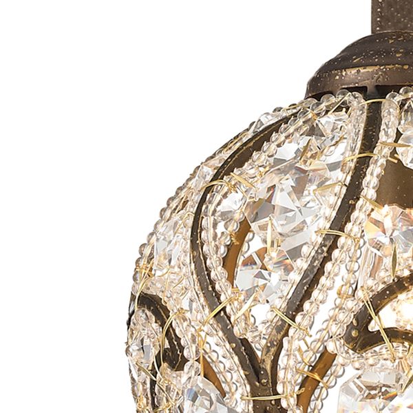 Elizabethan 6'' Wide 1-Light Mini Pendant - Dark Bronze