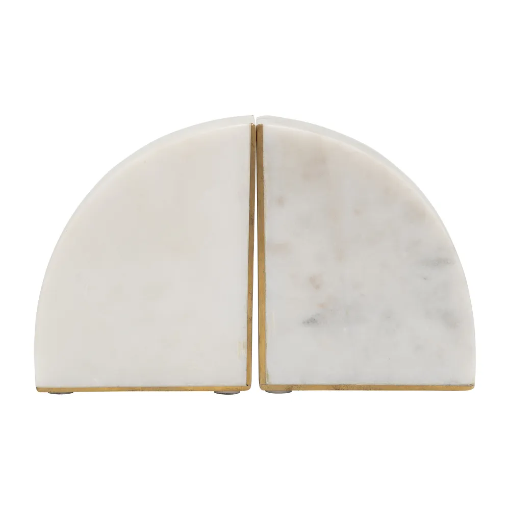COREYFIELD SET OF 2 WHITE BOOKENDS 5 (IN)