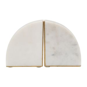 COREYFIELD SET OF 2 WHITE BOOKENDS 5 (IN) 1
