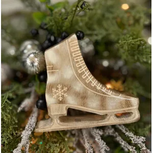 Clear Enamel Ice Skate 4x4in 1