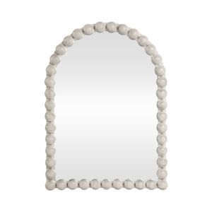 22X30 LARGE KNOBBY ARCH MIRROR, WHITE 1