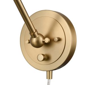 Albany 9.25'' High 1-Light Swingarm Sconce - Brushed Gold 6