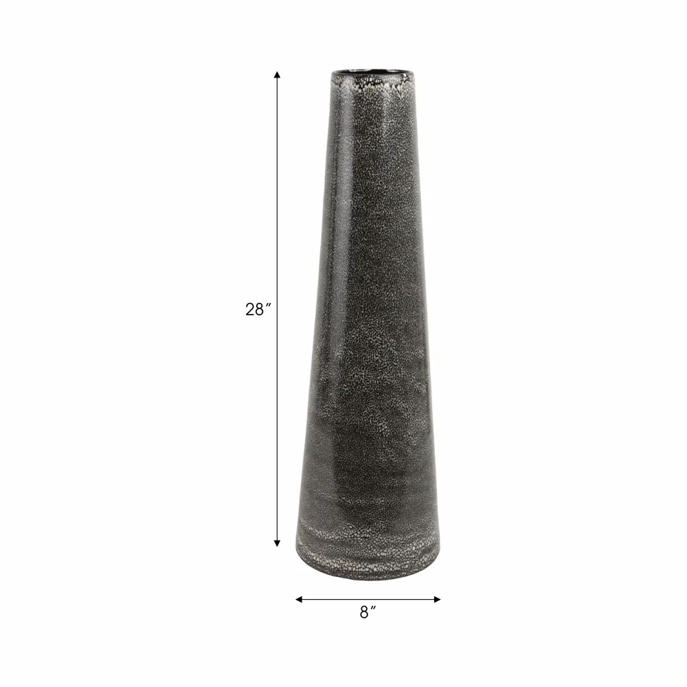 PEARLWOOD BLACK VASE 28 (IN)