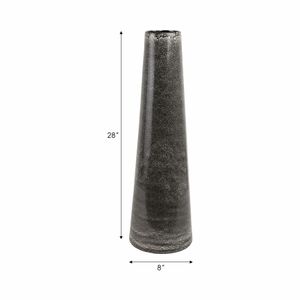 PEARLWOOD BLACK VASE 28 (IN) 9