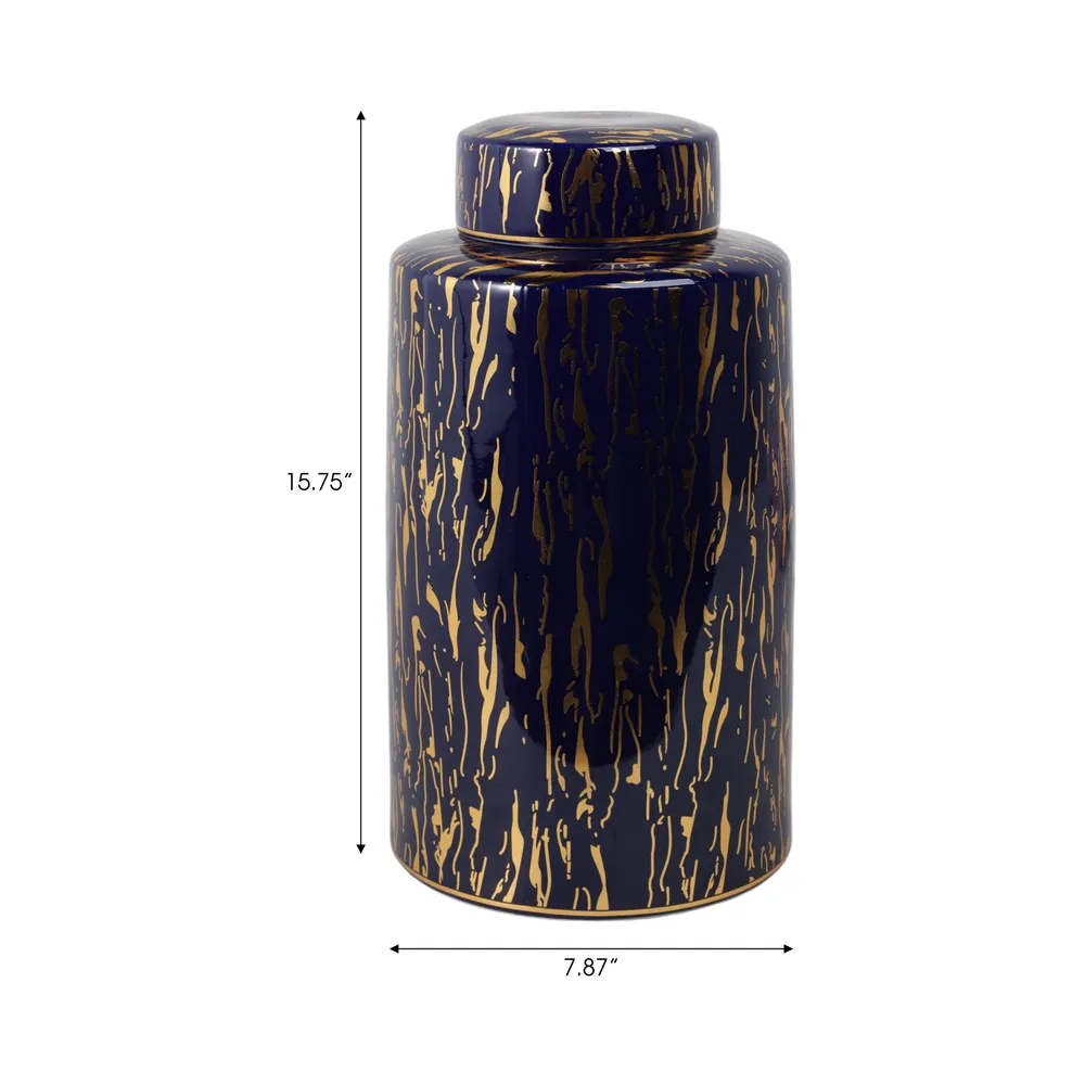 DUFFYSHAW BLUE JAR 16 (IN)