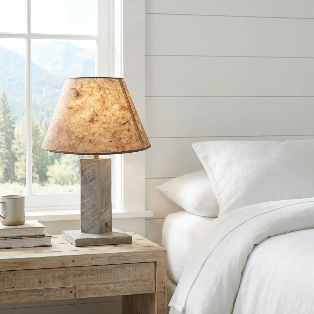 WoodShop Table Lamp without Lamp Shade