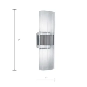 Gem 17'' High Integrated LED Sconce - Brushed Nickel 2