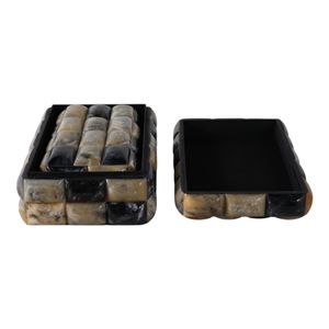 WYLERWAY SET OF 2 BLACK BOXES 6 (IN) 5