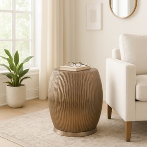 HANKBURN GOLD STOOL 19 (IN) 12