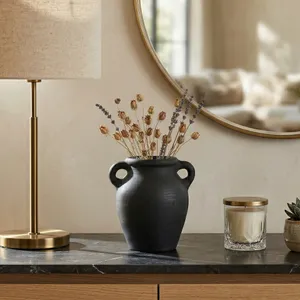 DRAKEWELL BLACK VASE 7 (IN) 2
