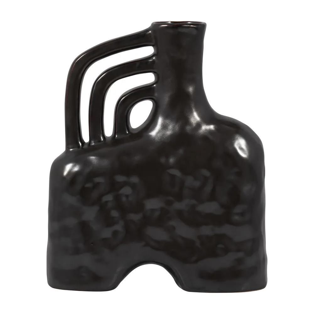 WELDONGROVE BLACK VASE 12 (IN)