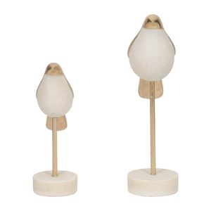 MILTONBROOK SET OF 2 WHITE DECOR 12 (IN) 4
