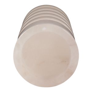 FERRISSIDE WHITE CANDLE HOLDER 8 (IN) 7