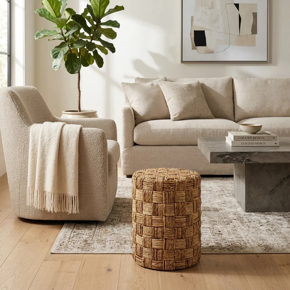 ENNISBROOK BROWN STOOL 18 (IN)