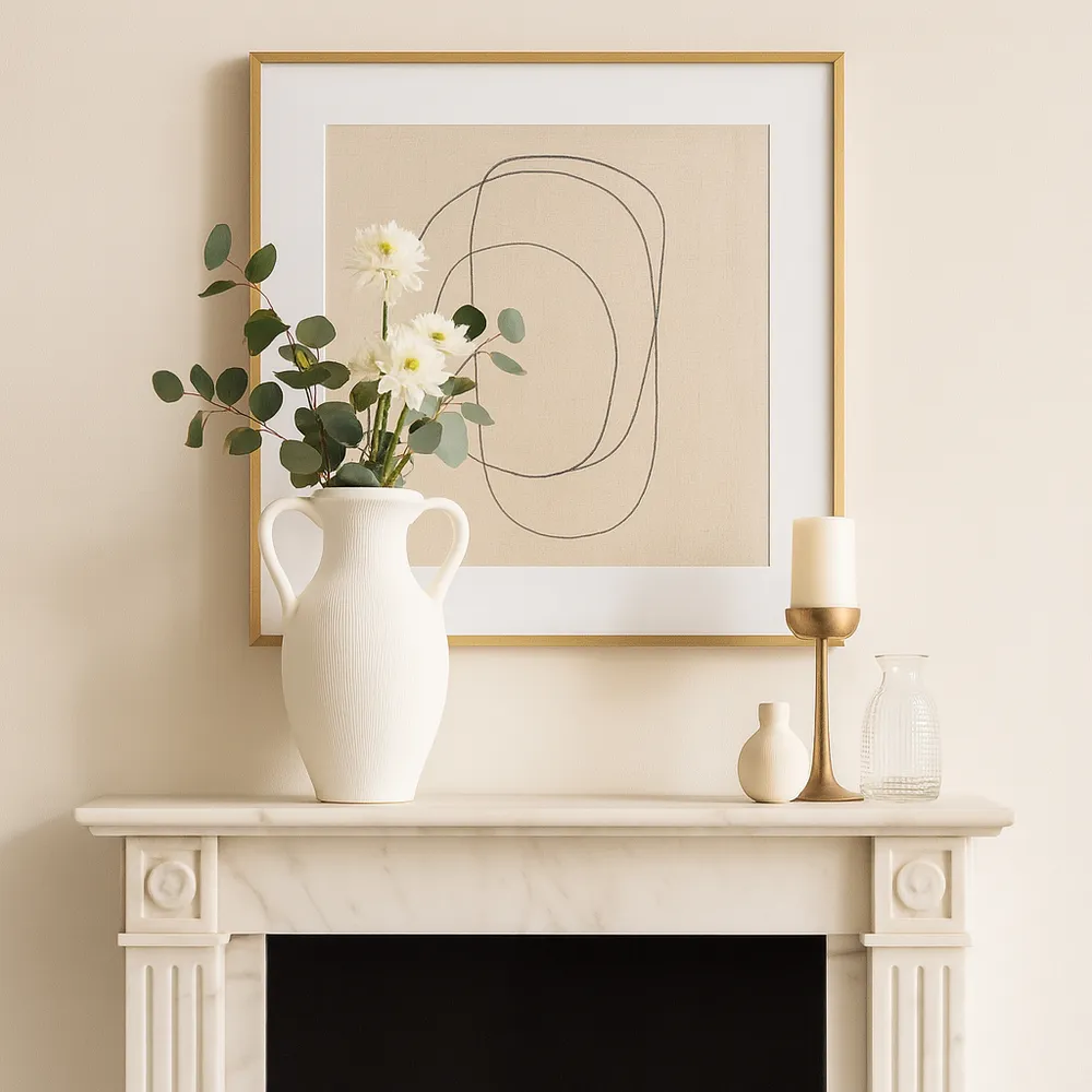 GARTONSHAW WHITE VASE 15 (IN)