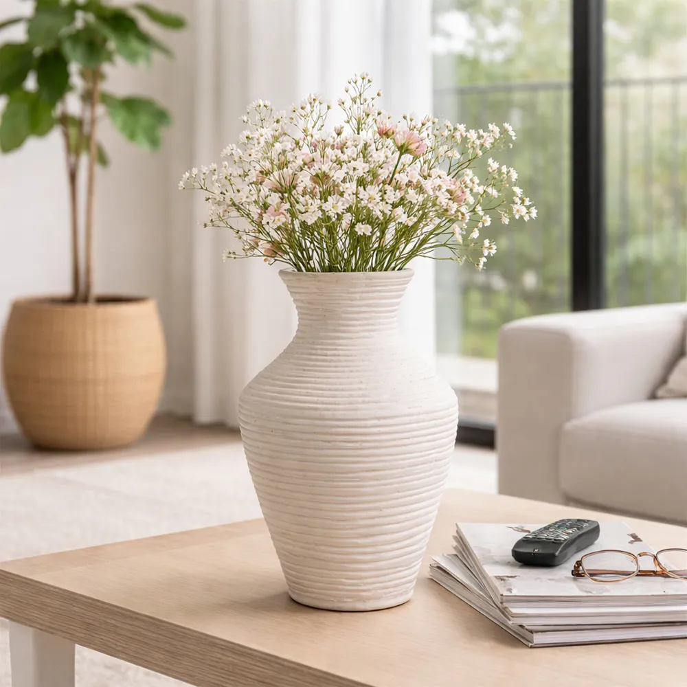ROLAND IVORY VASE 15 (IN)