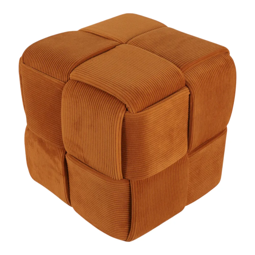 COREYBEACH BROWN OTTOMAN 15 (IN)