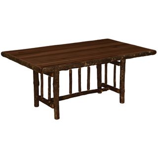 Hickory Log Rectangle Dining Table - 5-foot - Espresso - Armor