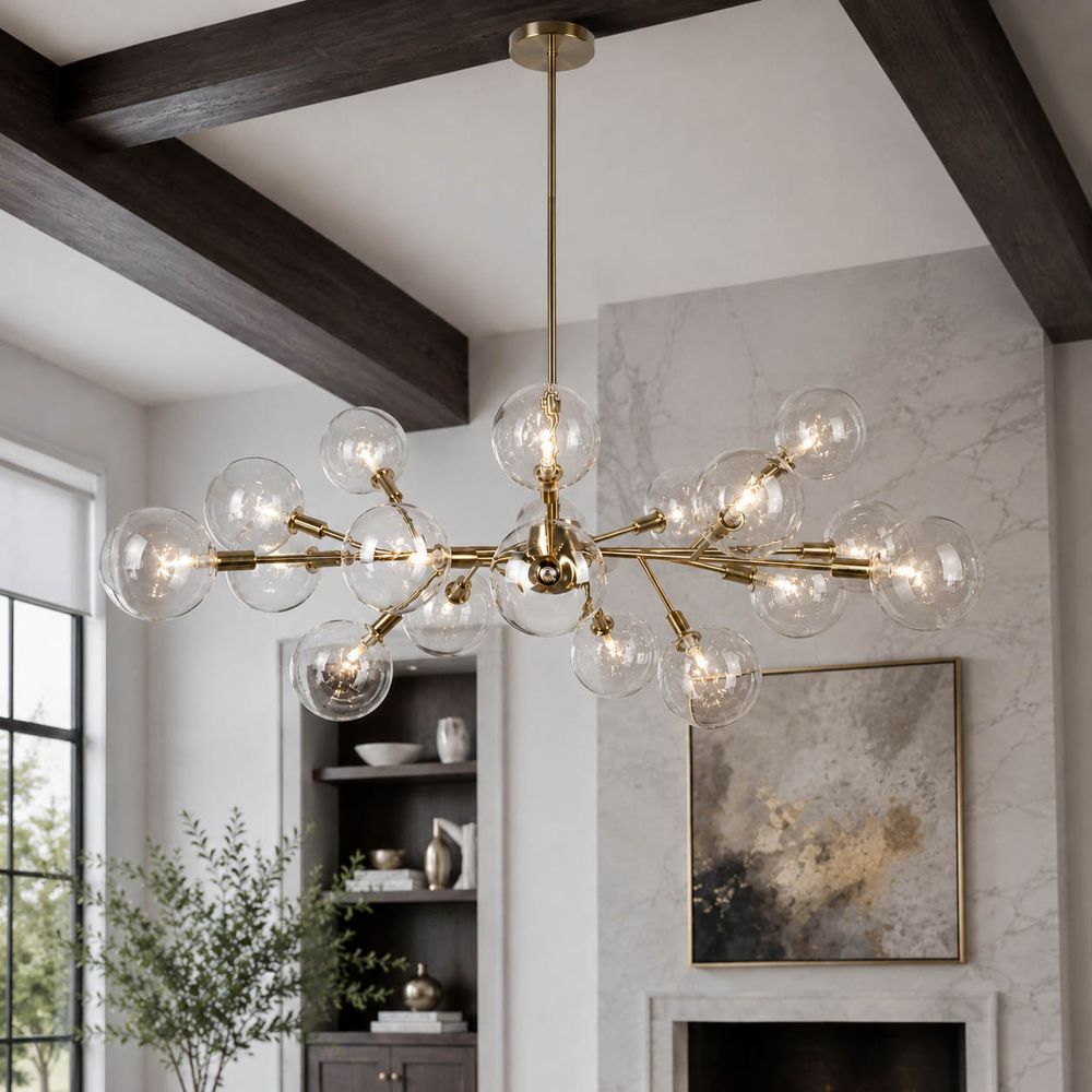 FOLEYSIDE GOLD CHANDELIER 12 (IN)
