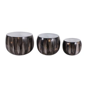JAKEWICK SET OF 3 GRAY PLANTER 11 (IN) 4
