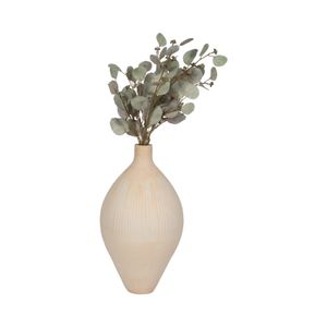 DRAKE IVORY GLASS VASE 19 (IN) 3