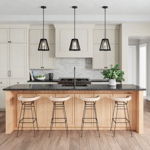 Open Louvers 10'' Wide 1-Light Mini Pendant - Matte Black 6