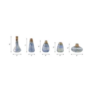 PAXTON SET OF 5 IVORY VASES 8 (IN) 9