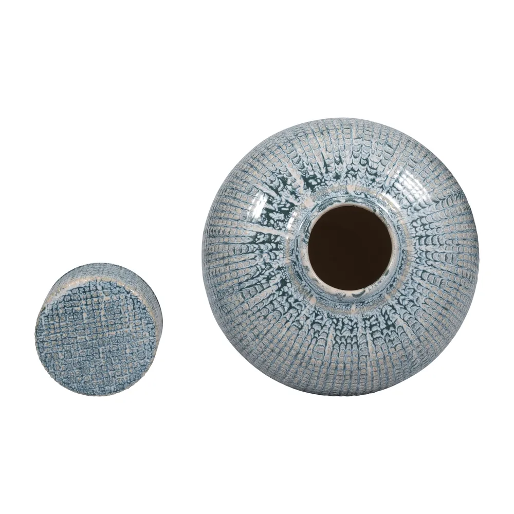 DREWDALE BLUE VASE 15 (IN)