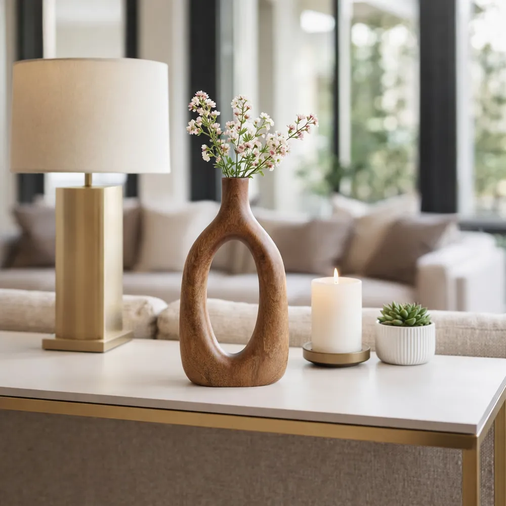 DALEBEACH BROWN VASE 14 (IN)
