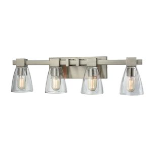 Ensley 28'' Wide 4-Light Vanity Light - Satin Nickel 1