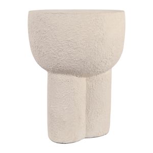 CASPERDALE WHITE GARDEN STOOL 18 (IN) 4