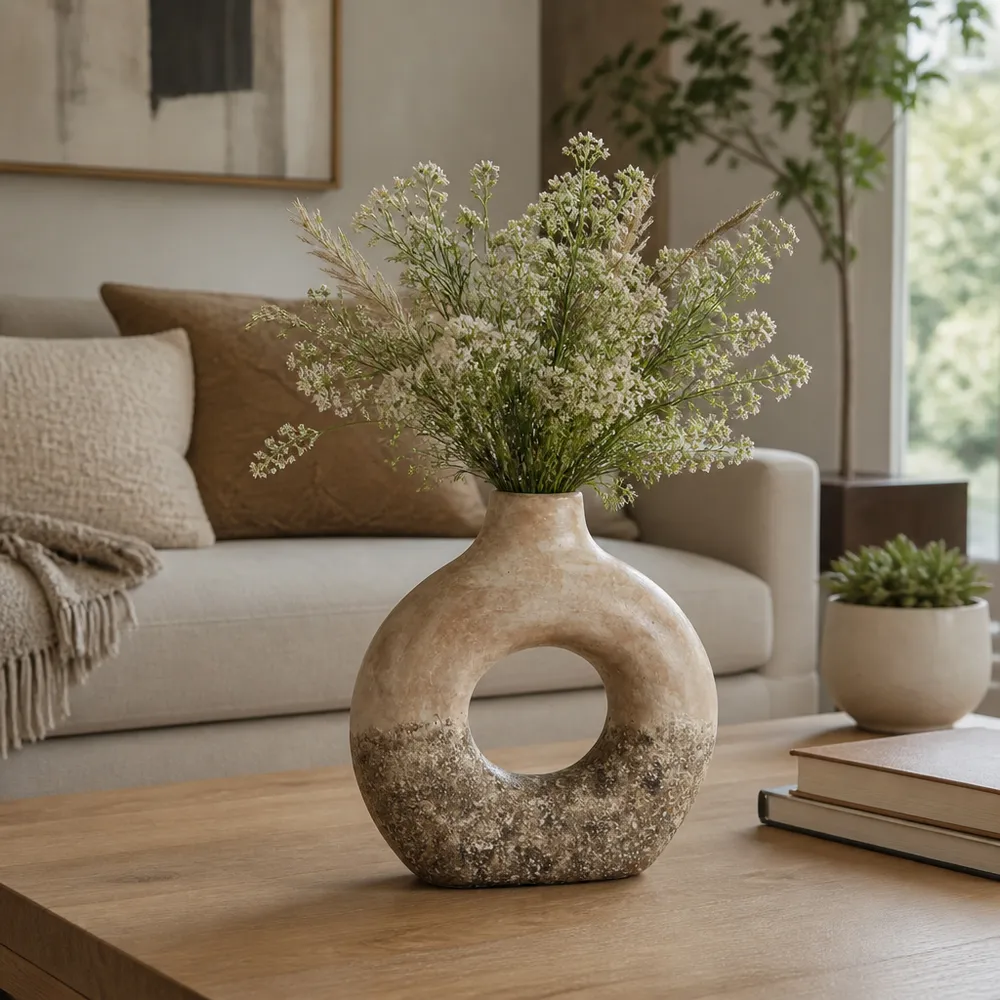 COVEDALE IVORY VASE 9 (IN)