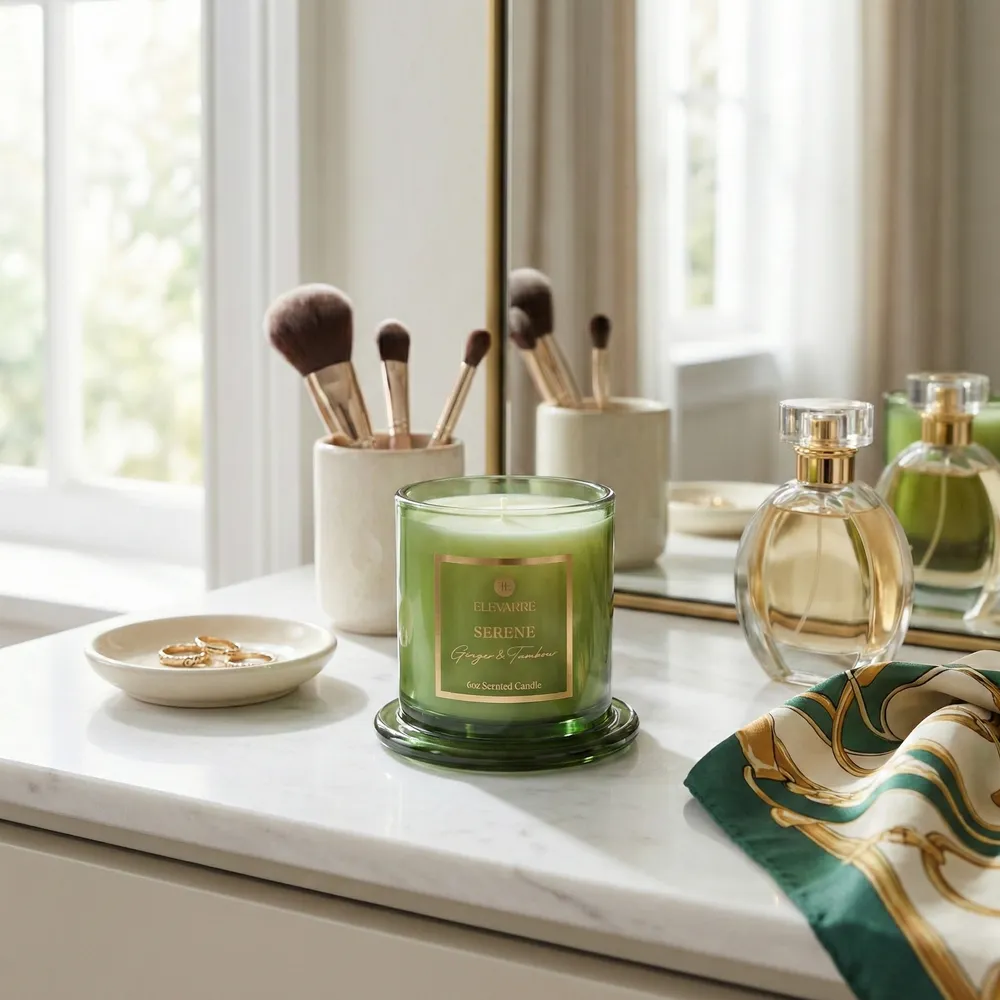 HEMMINGWORTH SERENE GINGER & TAMBOUR CANDLE 5 (IN)