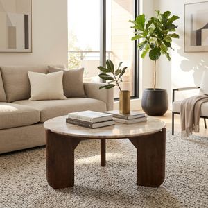 RHEAWAY TAN COFFEE TABLE 17 (IN) 11