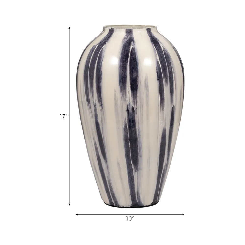 ARLOVIEW BLUE GLASS VASE 17 (IN)