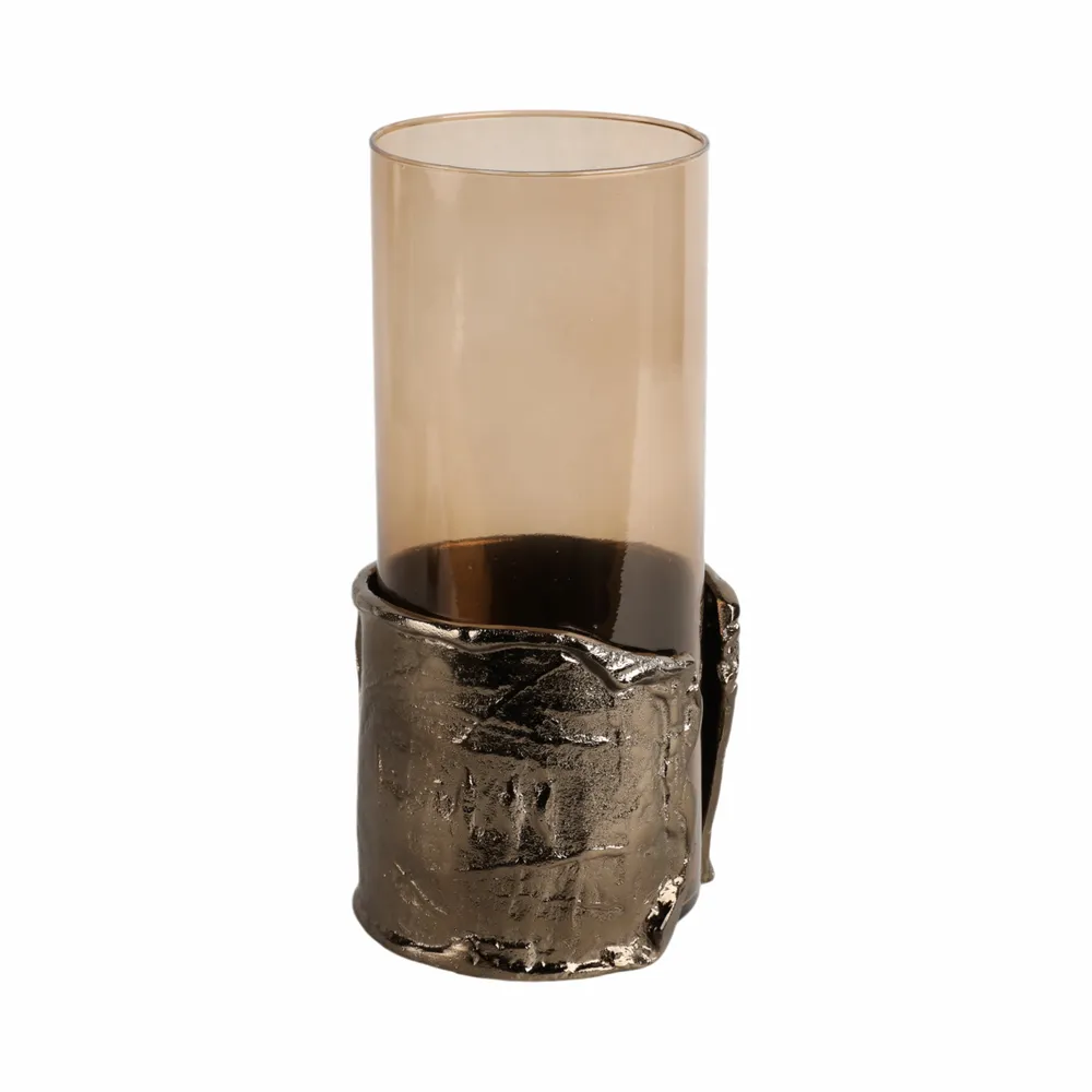 BAXTERMILL BROWN CANDLE HOLDER 12 (IN)