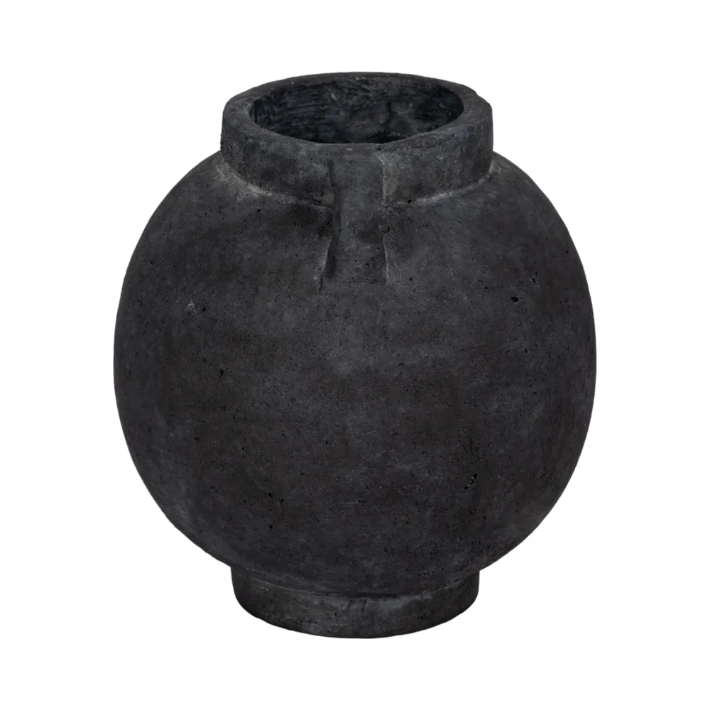 CORBINFORD BLACK VASE 8 (IN)