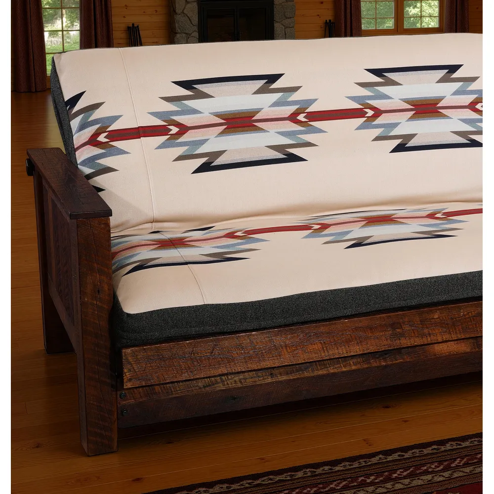 Custom Futon Chair & Ottoman Cover - Full Size Mattress - FRONT:  Fabric Grade 20:  Fabric Name:  TBD; BACK:  Fabric Grade 10-Fabric Name:  TBD ; Welt (Optional):  Add $30