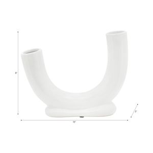 LENNONHAM WHITE VASE 8 (IN) 9