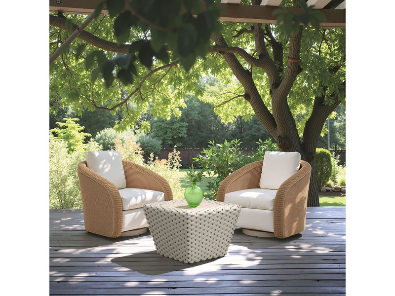 Solara Swivel Chair Ivory 10