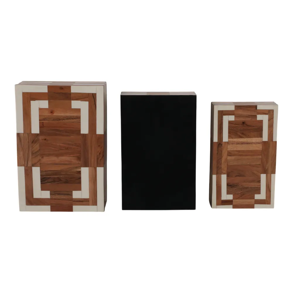 FORRESTCLIFF SET OF 3 IVORY BOXES 4 (IN)