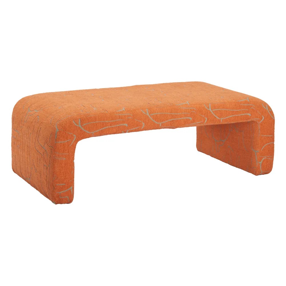 Nendo Bench Abstract Orange