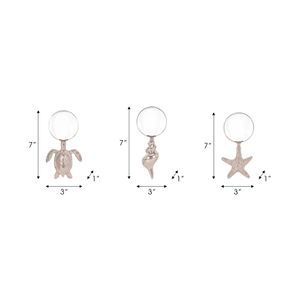 ROLANDOAK SET OF 3 SILVER DECOR 1 (IN) 8