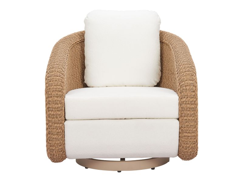 Solara Swivel Chair Ivory 4