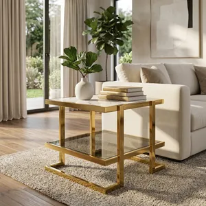 HADFIELD GOLD TABLE 24 (IN) 9