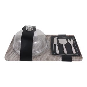 FIONALEY SET OF 5 BROWN SERVEWARE 6 (IN) 3