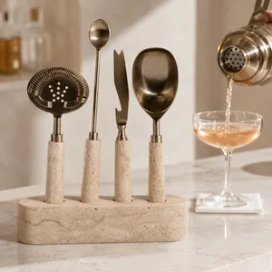 HEMMINGGATE SET OF 4 CREAM BAR ACCESSORIES 12 (IN) 2