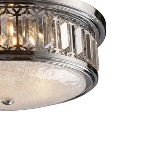 Salena 16'' Wide 3-Light Flush Mount - Polished Chrome 4
