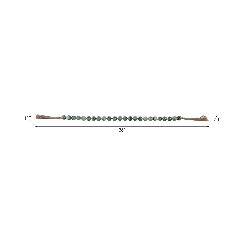 ROSSROSE GREEN BEAD 1 (IN)